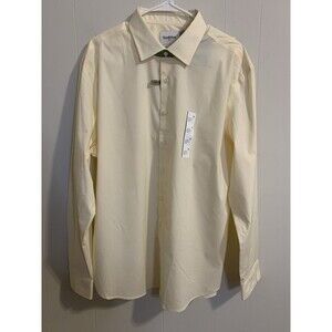 Goodfellow & Co Standard Fit Mens Size XL Shirt Long Sleeve Yellow NWT Stretch